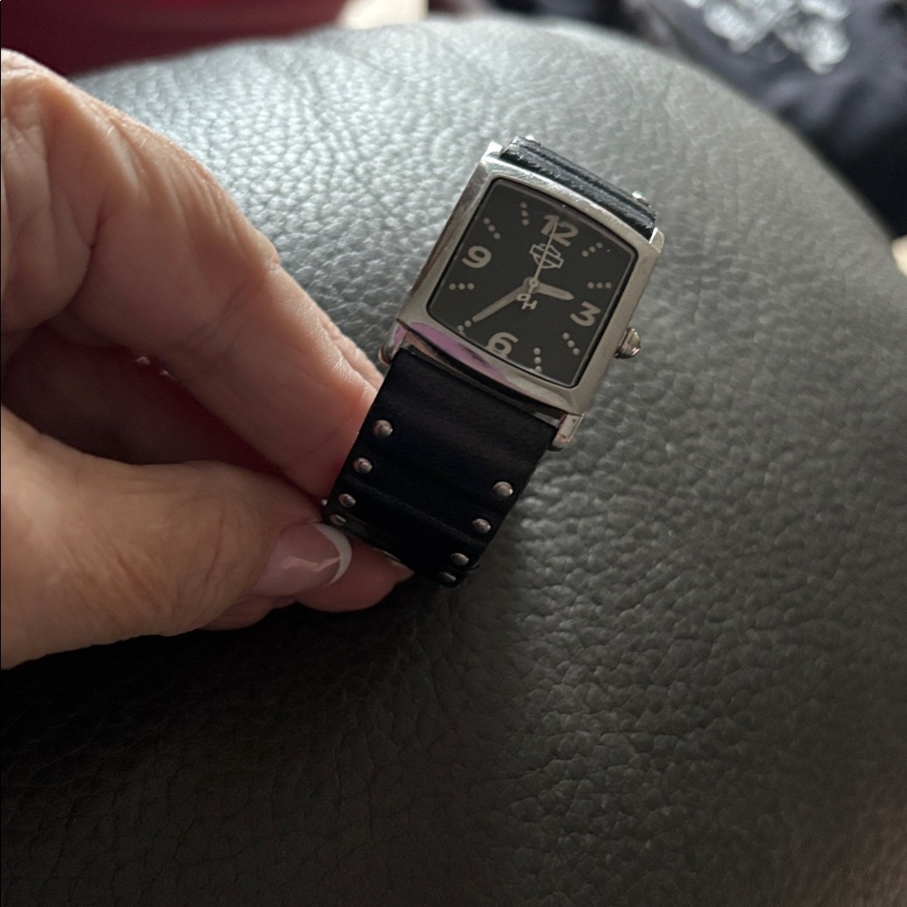 Harley-Davidson Silver and Black Watch